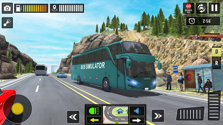 #10. Coach Bus Simulator Game 3D (Android) By: MR360 Gaming Studio