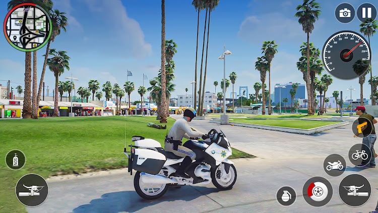 #6. US Police Bike Cop Sim Games (Android) By: Gaming Switch