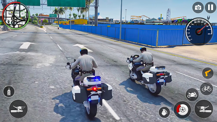 #8. US Police Bike Cop Sim Games (Android) By: Gaming Switch