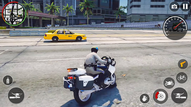 #10. US Police Bike Cop Sim Games (Android) By: Gaming Switch