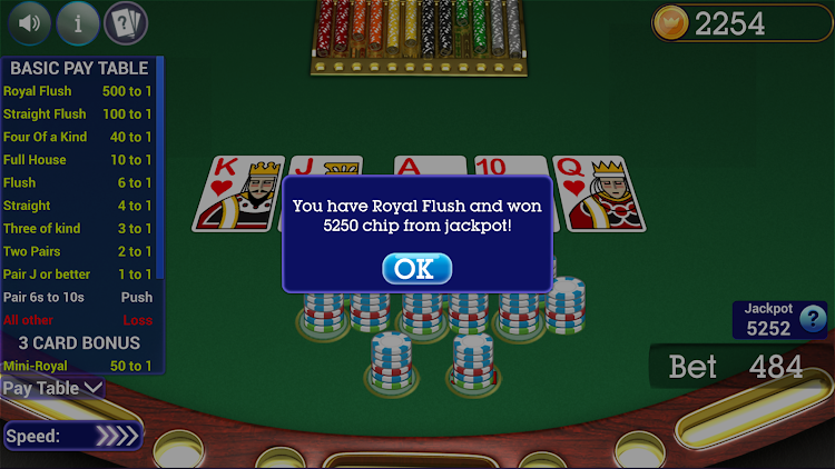 #6. Mississippi Stud Poker (Android) By: Blue Wind Studio