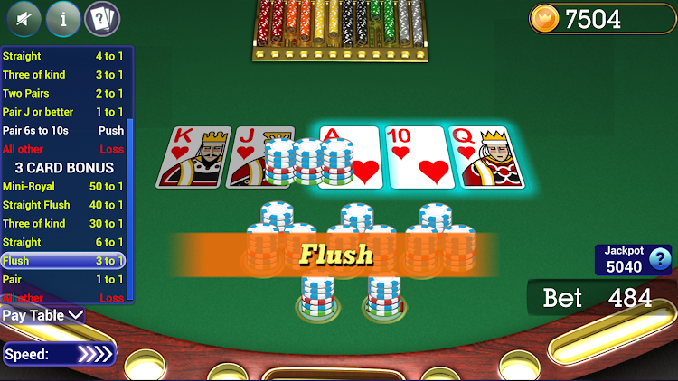 #7. Mississippi Stud Poker (Android) By: Blue Wind Studio