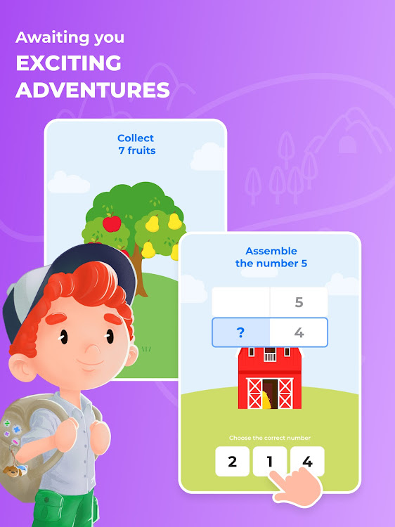 #7. Matsy: Math for Kids 1,2 grade (Android) By: Ilin Igor