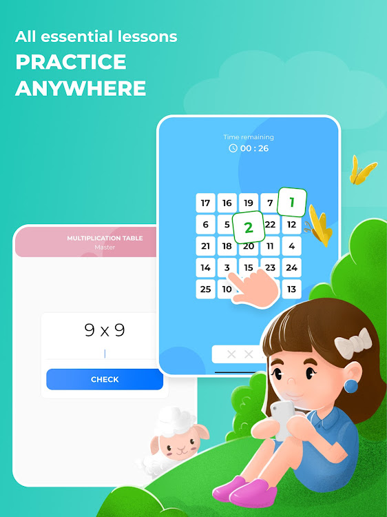 #8. Matsy: Math for Kids 1,2 grade (Android) By: Ilin Igor