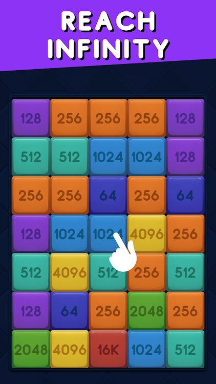 #5. 2048 Merge Cubes (Android) By: FlatMind Games