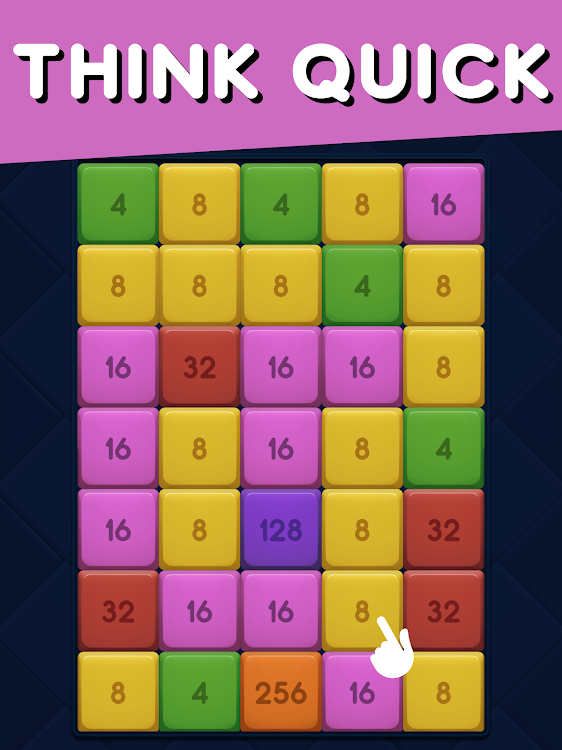 #7. 2048 Merge Cubes (Android) By: FlatMind Games