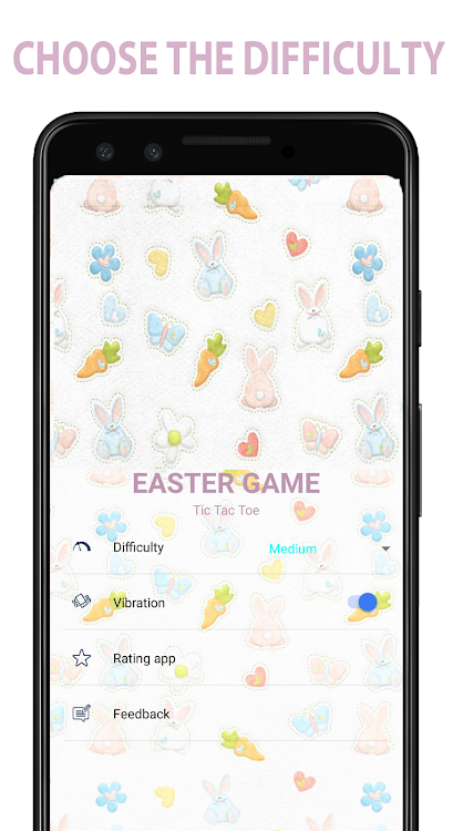 #3. Easter Game – Tic Tac Toe (Android) By: BimSoft Studio