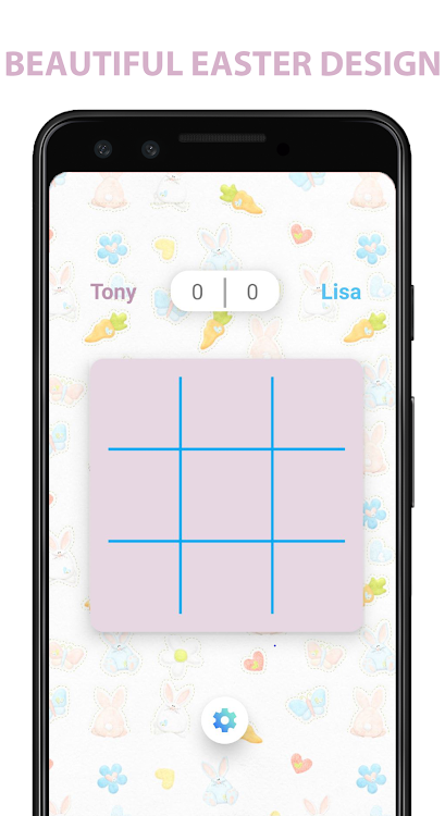 #4. Easter Game – Tic Tac Toe (Android) By: BimSoft Studio