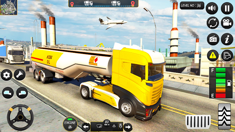 #2. Oil Tanker Truck Simulator 3D (Android) By: Moba Radar Games