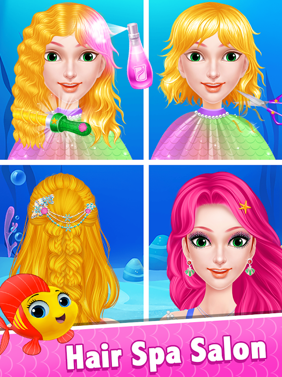 #3. Mermaid Makeover Spa & Salon (Android) By: Supergirl Game Studio