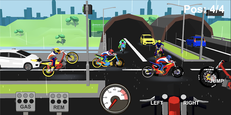 #6. Indonesia Drag Bike Racing 3D (Android) By: Mari Berkembang