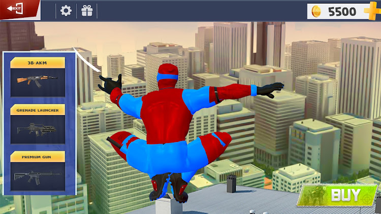 #4. Spider Rope Hero Man Game (Android) By: Rahim gaming studio