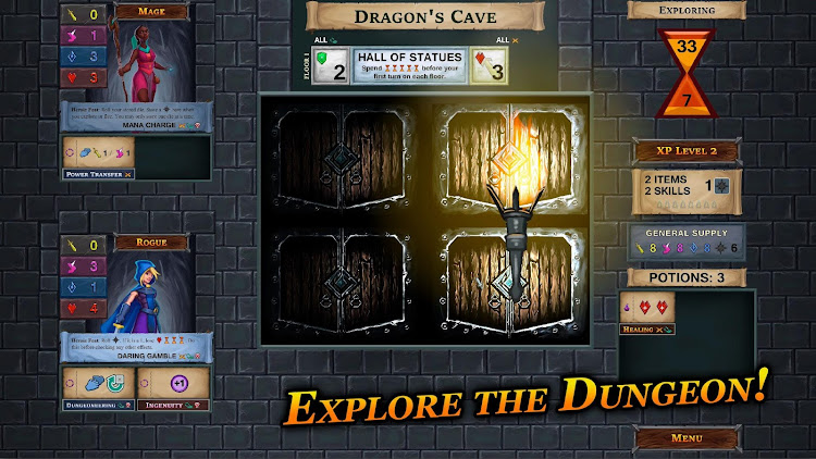 #7. One Deck Dungeon (Android) By: Handelabra Games