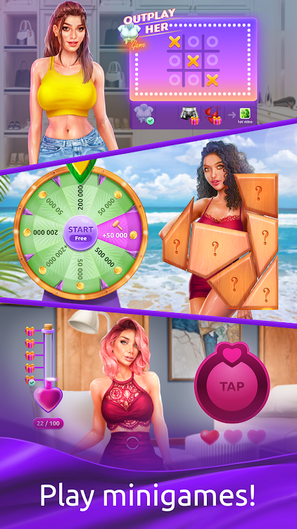 #2. Girls & City: spin the bottle (Android) By: Flushee LTD