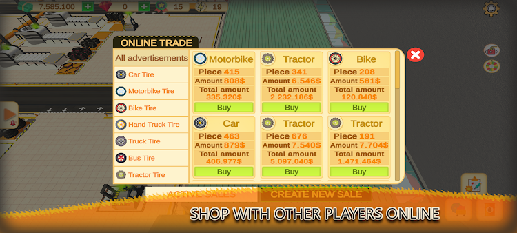 #4. Tire Factory -Idle Tycoon Game (Android) By: Khufu Games