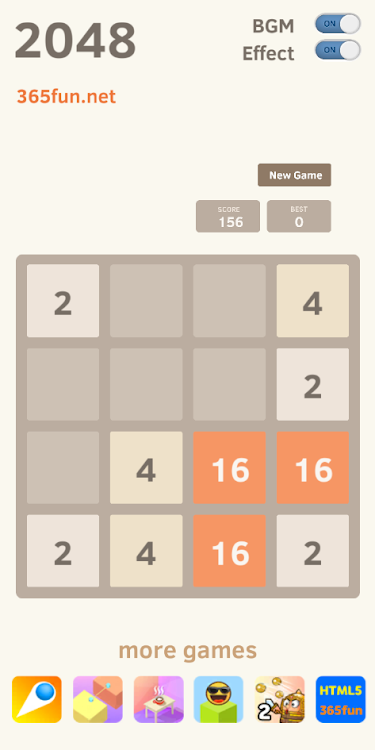 #1. 2048 Classic (Android) By: wind