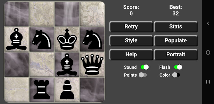 #1. 4x4 Solo Mini Chess Puzzles (Android) By: KG9E