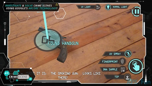 A&E Crime Scene: AR Screenshot Image