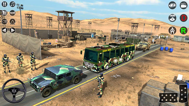 #1. Army Bus Simulator Bus Driving (Android) By: Gameboost Studio Inc.