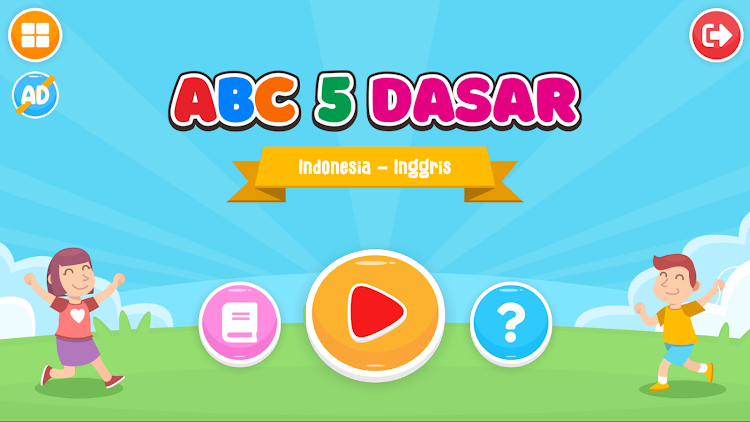 #1. Bermain ABC 5 Dasar (Android) By: Qreatif