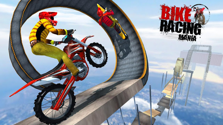 #1. Bike Racing Mania (Android) By: Gamezeniq Technologies