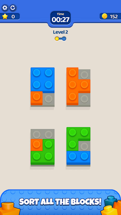 #1. Block Sort - Color Puzzle (Android) By: MagicLab