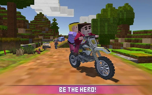 Blocky Moto Bike SIM 2017 Screenshot Image