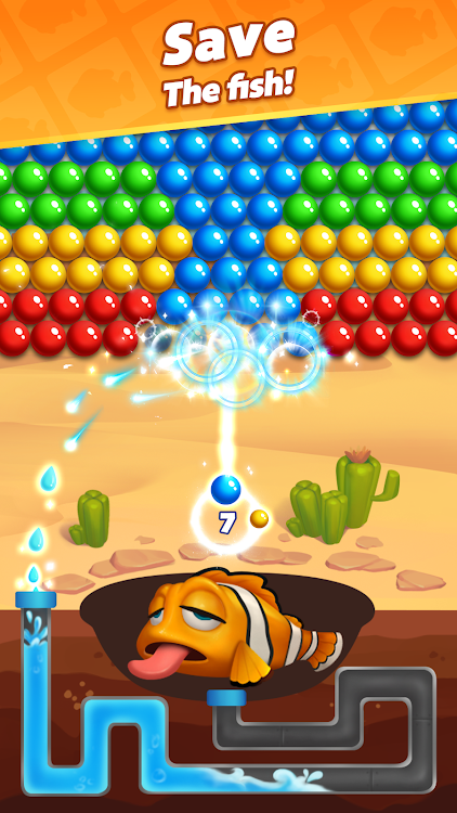 #1. Bubble Shooter Ocean Pop (Android) By: LinkDesks Classic Puzzle Games