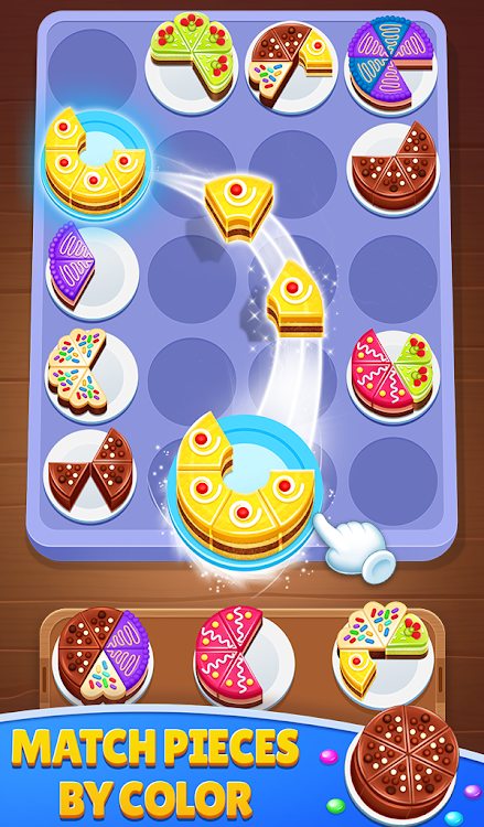 #1. Cake Sort 3d - Match and Merge (Android) By: TechArts Games