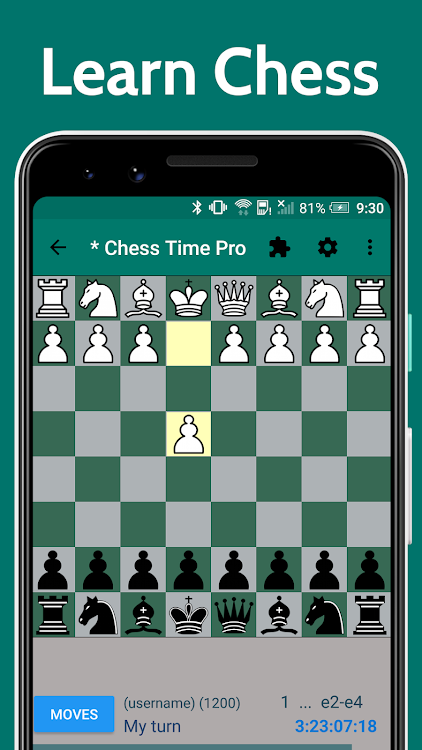 #1. Chess Time - Multiplayer Chess (Android) By: Haptic Apps, LLC