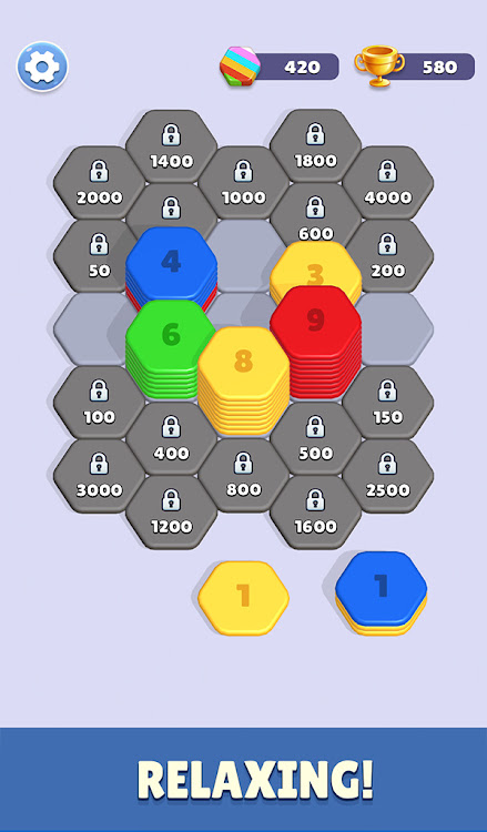 #1. Color Hexa Sort: Merge Number (Android) By: SuperPuzzle Studio