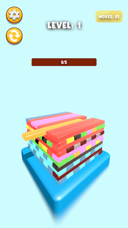 #1. Colorful Jenga (Android) By: Sobe Game Studio