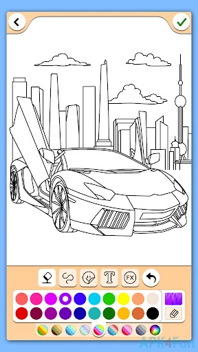 Coloring Cars Screenshot Image