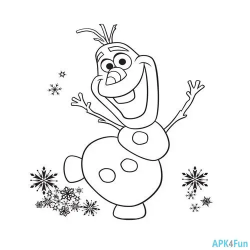 Coloring Olaf Screenshot Image