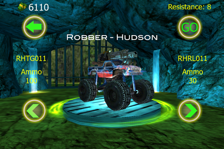 #1. Crazy Monster Truck Fighter - (Android) By: MouthShut Games