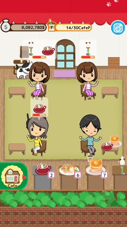 #1. Cute cat restaurant story (Android) By: char room