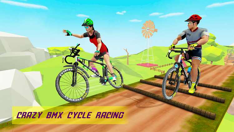 #1. Cycle Racing Game BMX Racer (Android) By: Extreme Loft Games