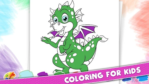 Dinosaur Coloring Pages Screenshot Image