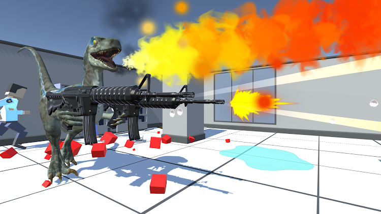 #1. Dinosaur with Machine-Gun (Android) By: Soapy Water Games