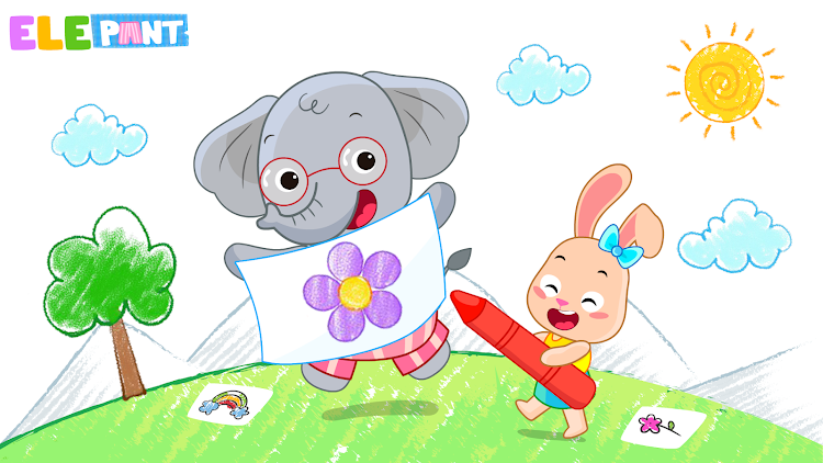 #1. ElePant: Drawing apps for kids (Android) By: GunjanApps Studios