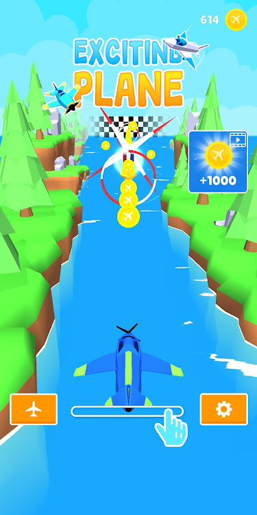 #1. Exciting Plane Dash Flight 3D (Android) By: Calsjd He