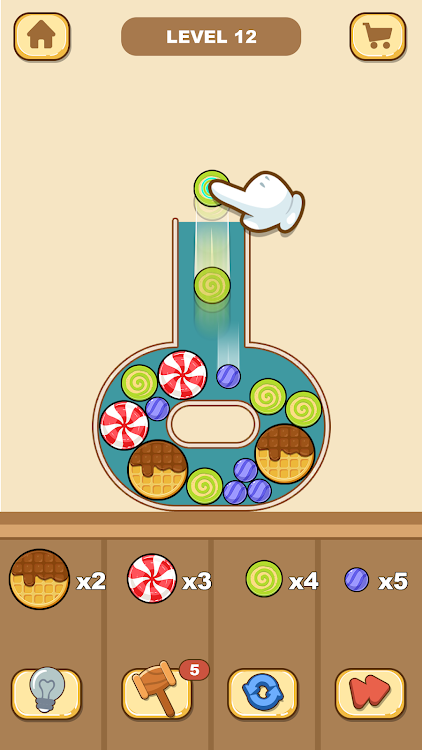 #1. Fill a Bottle : Puzzle Game (Android) By: Moonlight Studio.