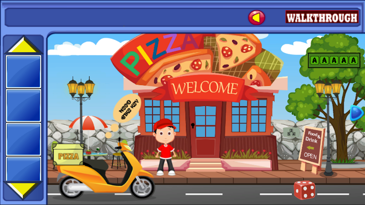 #1. Find The Delivery Boy Bike Key (Android) By: Escape Games Daily