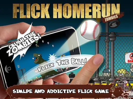 Flick Home Run! : Zombies Screenshot Image