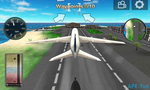 Flight Simulator: Airplane 3D Screenshot Image