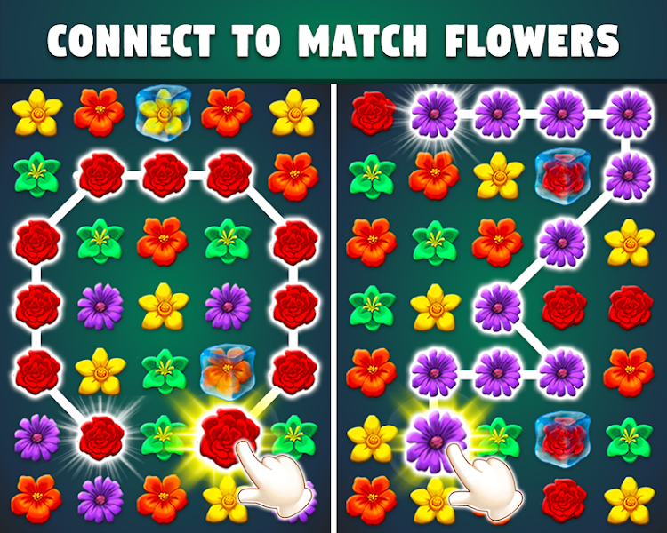 #1. Flower Match Game Flower Merge (Android) By: Hub Apps & Games Studio