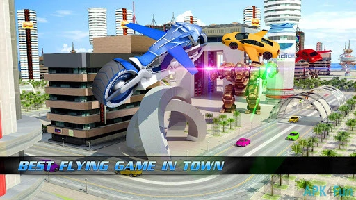 Flying Bike Steel Robots Screenshot Image