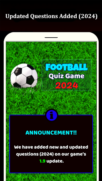 #1. Football Quiz Game 2024 (Android) By: Gusta Gaming