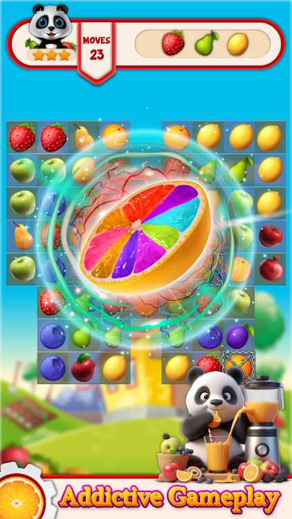 #1. Fruit Blast Match 3 Games (Android) By: Flaming Fragrance