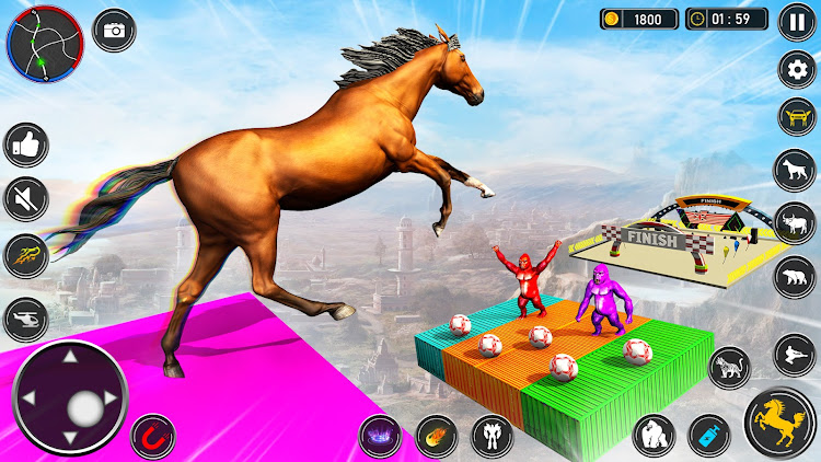 #1. GT Animal Stunt Simulator 3D (Android) By: Happy Family Studio